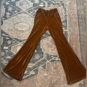 Forever 21 Velvet Pants in Warm Brown Size Small